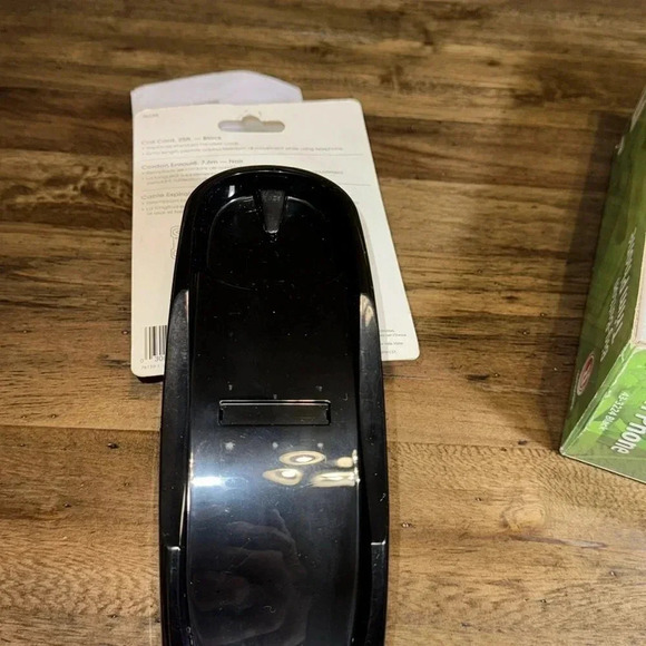 RADIO SHACK BIG BUTTON BLACK TRIM PHONE Landline Telephone Coil Cord NWT 25ft - Picture 14 of 16